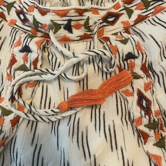 Drapey Boho Tassel High Waisted Shorts - Picture 4 of 5